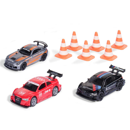 Spielzeugauto Geschenkset Race, Mercedes-AMG, Audi, BMW