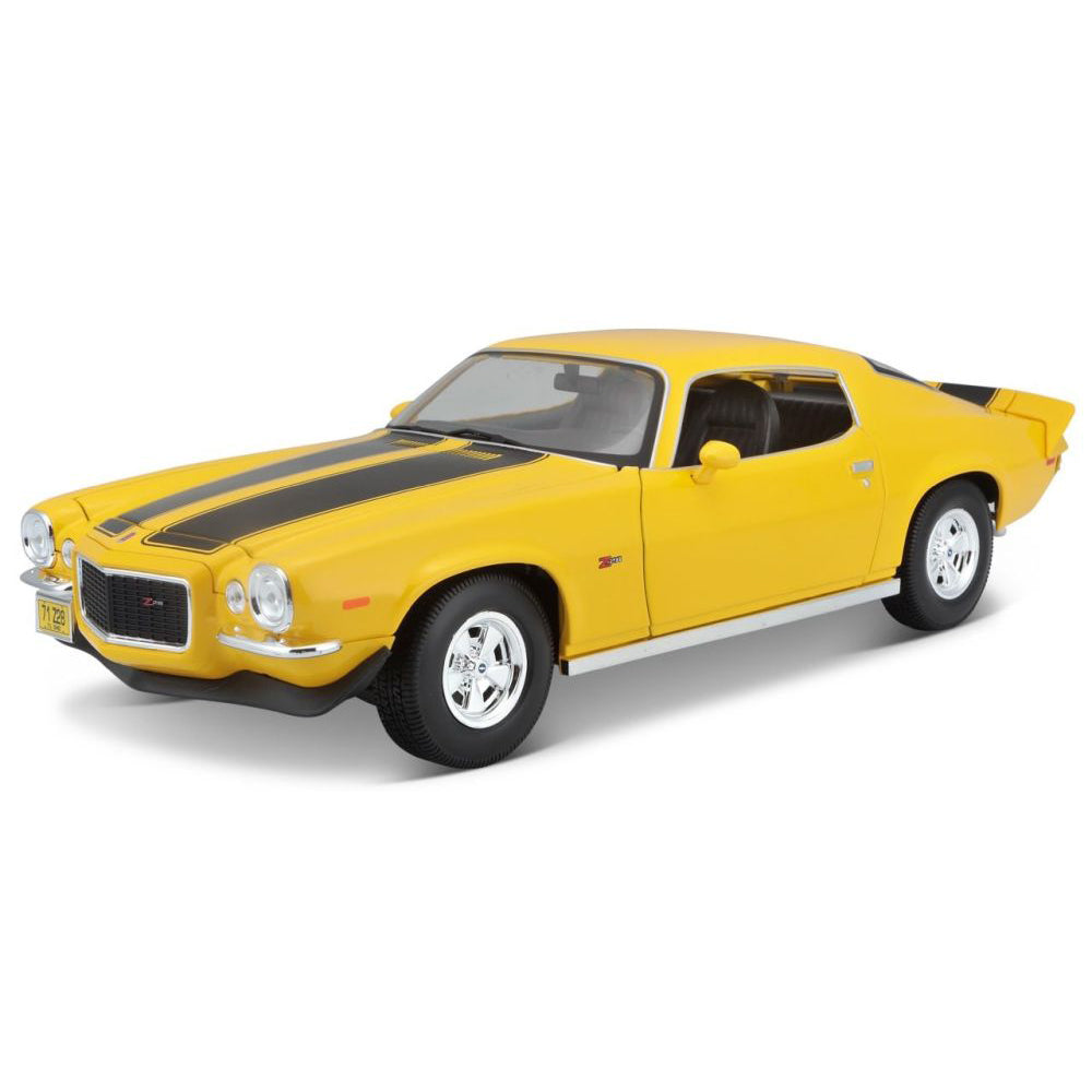 Modellauto Chevrolet Camaro 1971, gelb, 1:18