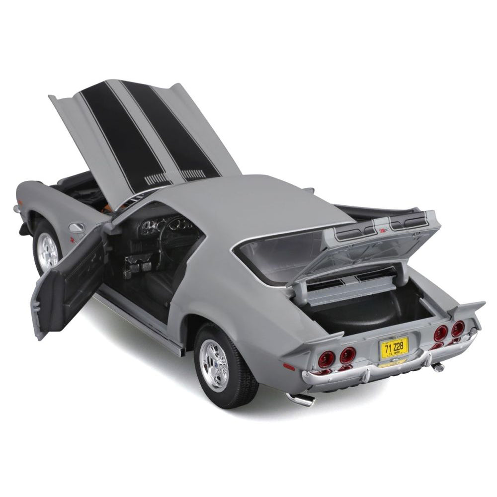 Modellauto Chevrolet Camaro 1971, grau, 1:18