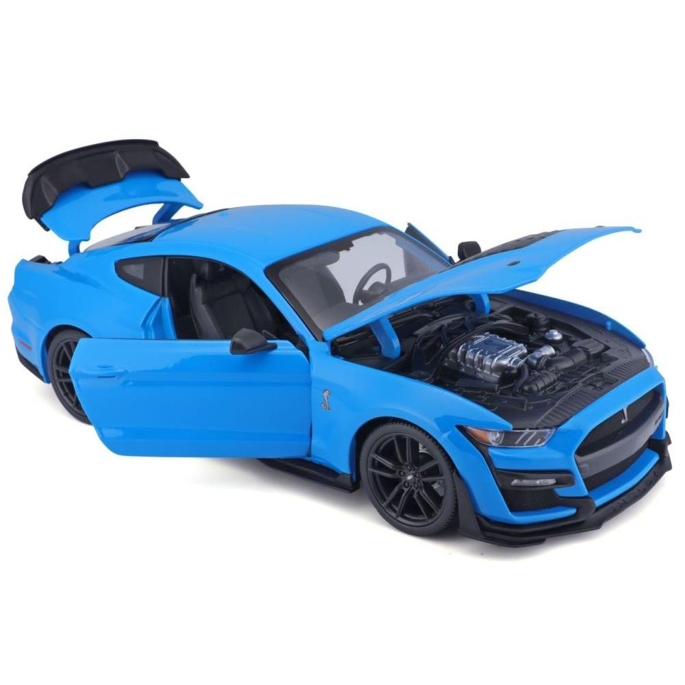 Modellauto Mustang Shelby GT500 2020, blau, 1:18