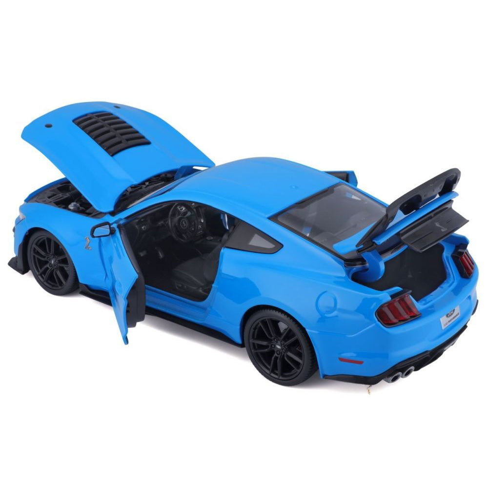 Modellauto Mustang Shelby GT500 2020, blau, 1:18