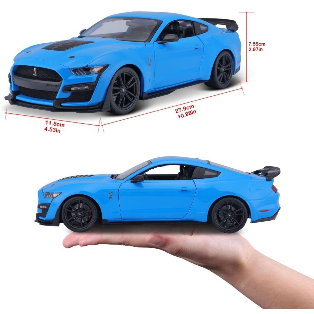 Modellauto Mustang Shelby GT500 2020, blau, 1:18