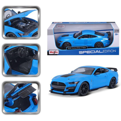 Modellauto Mustang Shelby GT500 2020, blau, 1:18