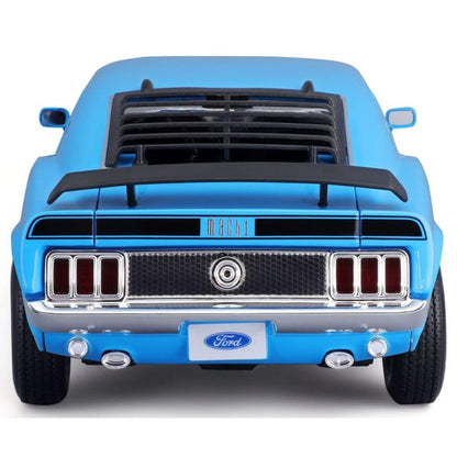 Modellauto Ford Mustang Mach 1 1970, blau, 1:18