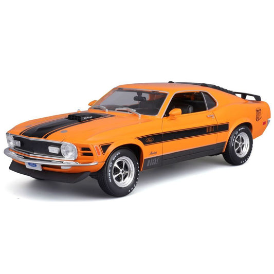 Modellauto Ford Mustang Mach 1 1970, orange, 1:18