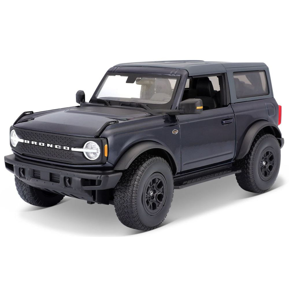 Modellauto Ford Bronco Wildtrak 2021, blau, 1:18