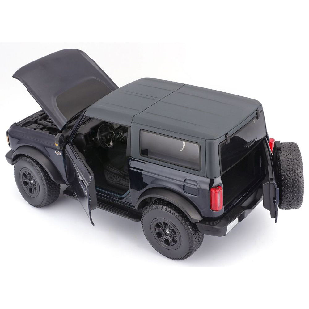 Modellauto Ford Bronco Wildtrak 2021, blau, 1:18