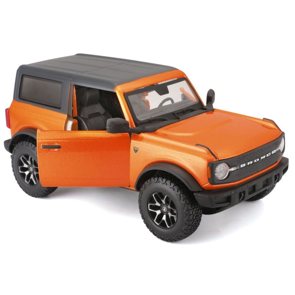 Modellauto Ford Bronco Badlands 2021, orange, 1:24