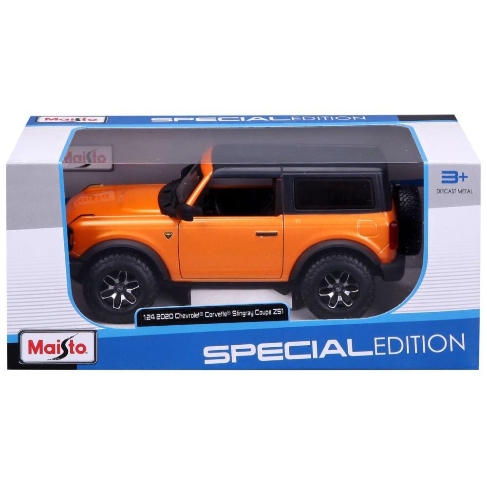 Modellauto Ford Bronco Badlands 2021, orange, 1:24