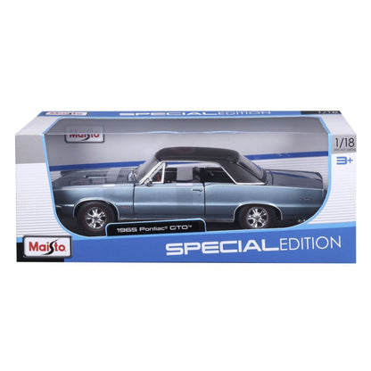 Modellauto Pontiac GTO Hurst Edition 1965, blau, 1:18