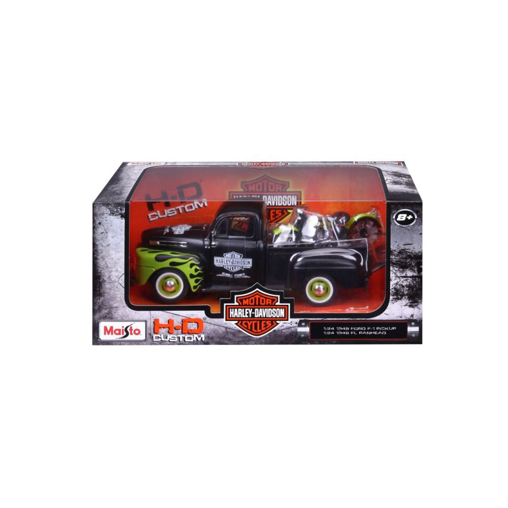 Modellauto Ford F-1 Pick-Up 1948 Harley Davison Design, 1:24