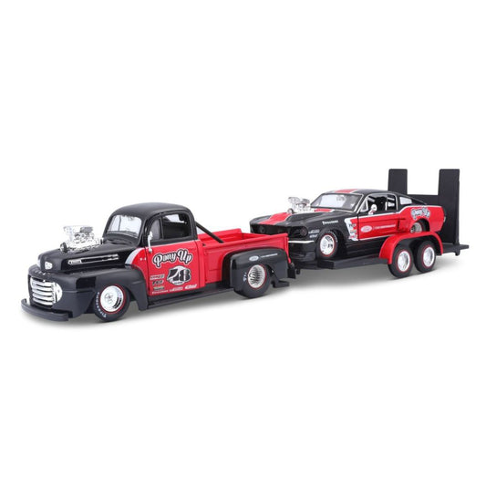 Modellauto Ford F1 Pickup 1948 & Ford Mustand GT 1967, 1:24