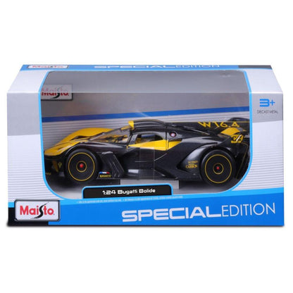 Modellauto Bugatti Bolide, gelb, 1:24