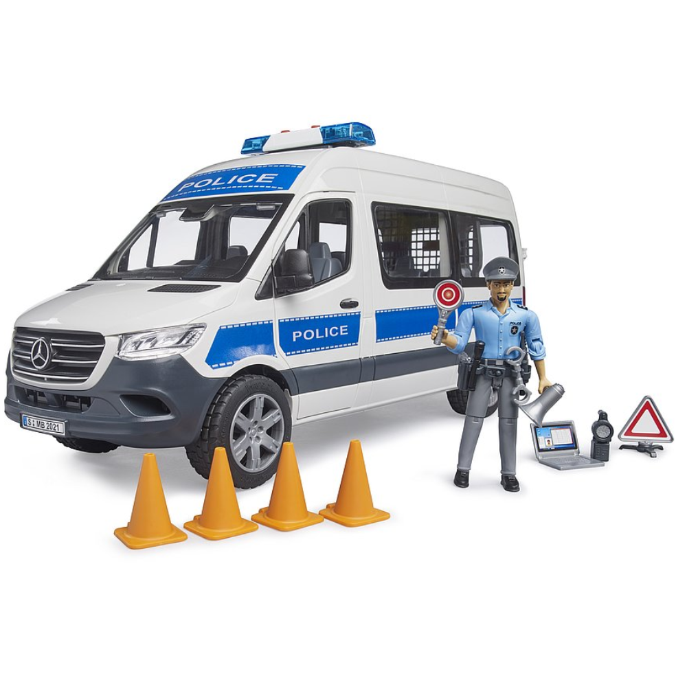 Bruder Mercedes Benz Sprinter Polizei Einsatzfahrzeug mit Light & Sound Modul