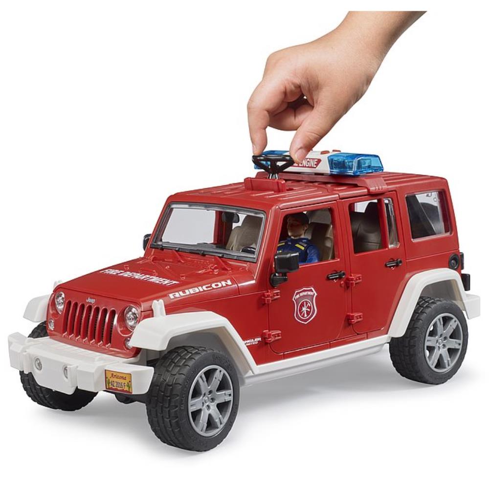 Spielzeugauto Jeep Wrangler Rubicon Feuerwehr, 1:16