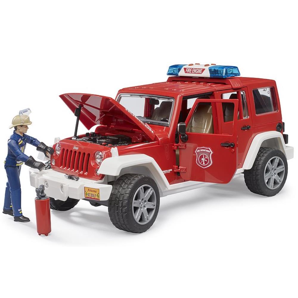 Spielzeugauto Jeep Wrangler Rubicon Feuerwehr, 1:16