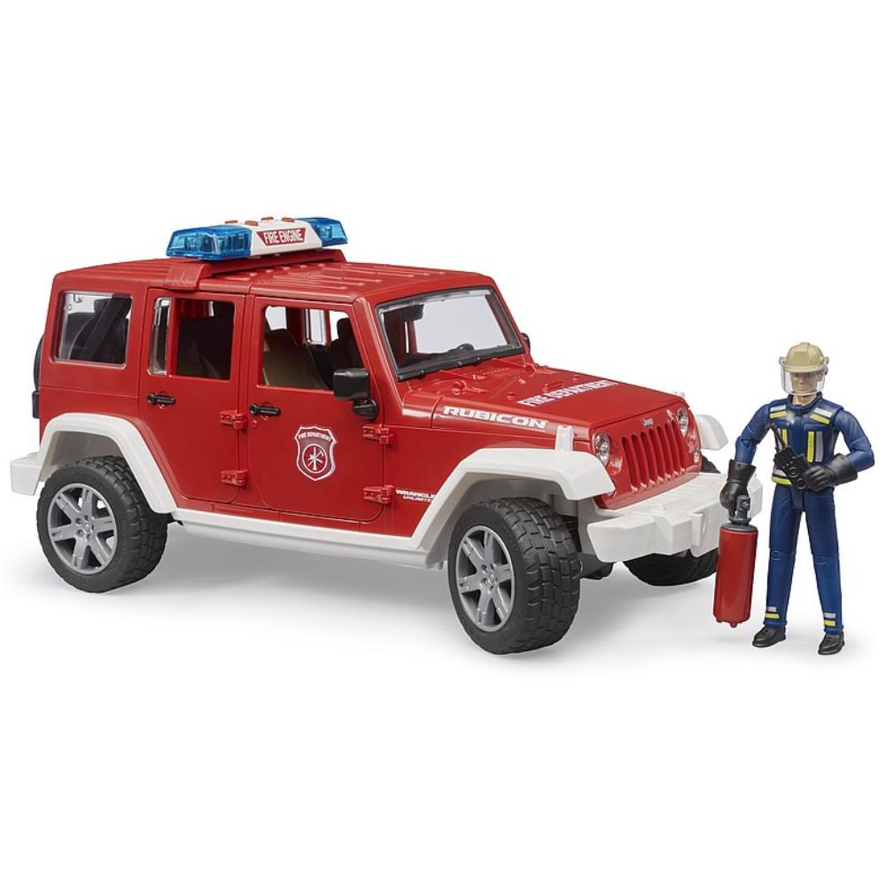 Spielzeugauto Jeep Wrangler Rubicon Feuerwehr, 1:16