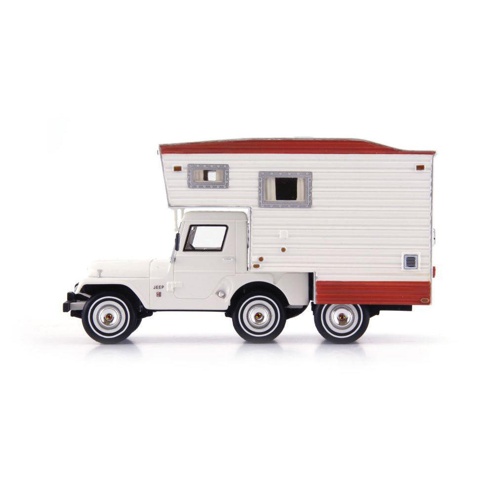 Modellauto Jeep CJ5 Universal Camper, Baujahr 1969, 1:43