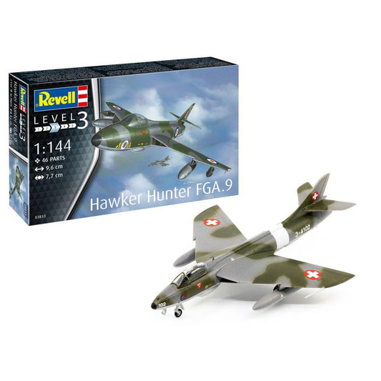 Militär Bausatz Hawker Hunter FGA.9 Swiss Air Force, 1:144