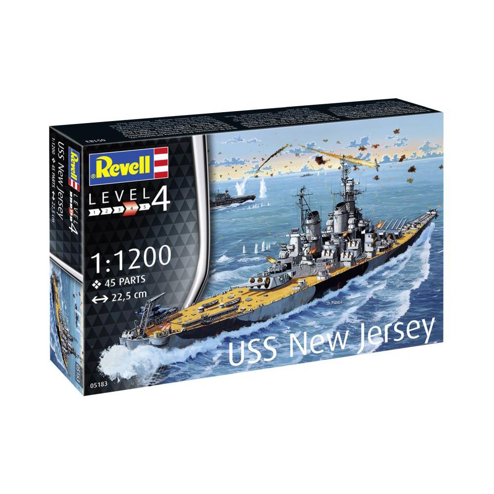 Militär Bausatz USS New Jersey, 1:1200