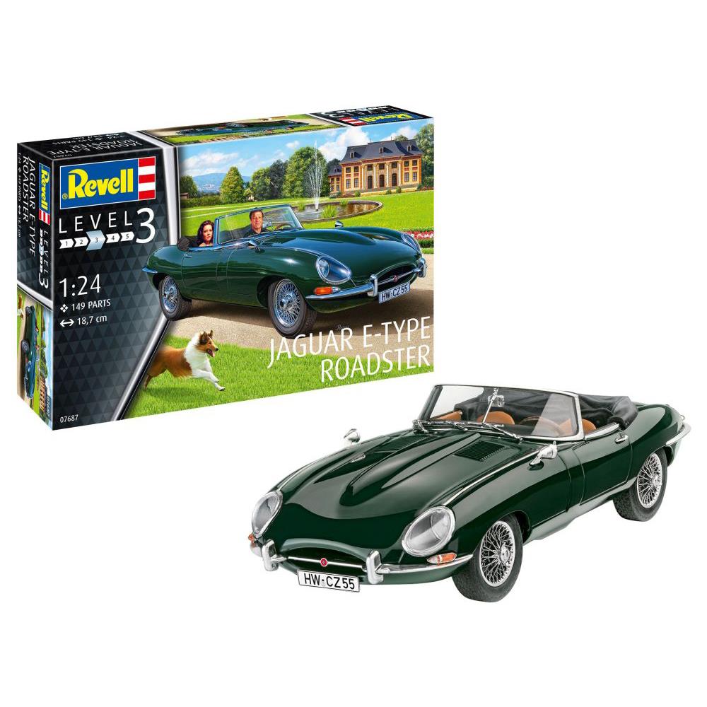 Modellauto Bausatz Jaguar E-Type Roadster, 1:24