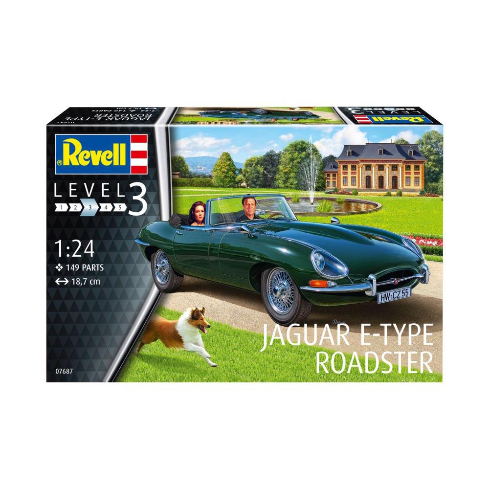 Modellauto Bausatz Jaguar E-Type Roadster, 1:24