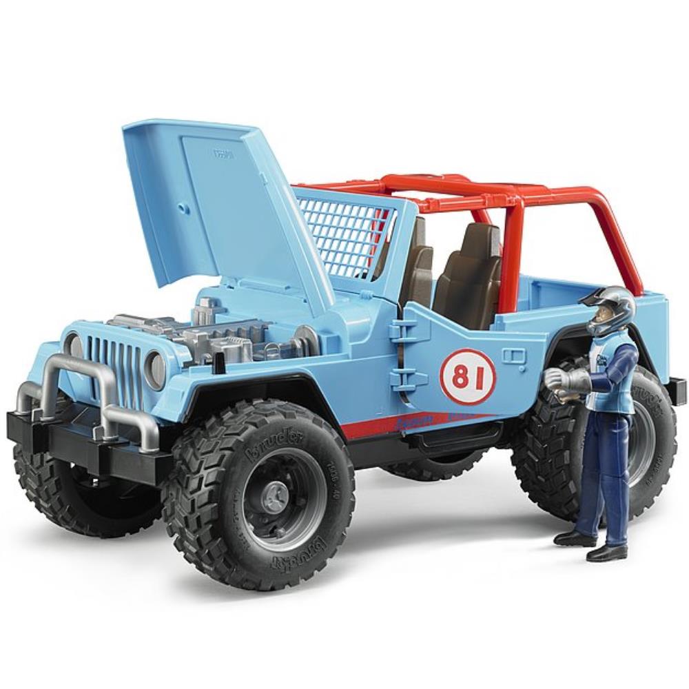 Spielzeugauto Jeep Cross Country Racer, blau, 1:16